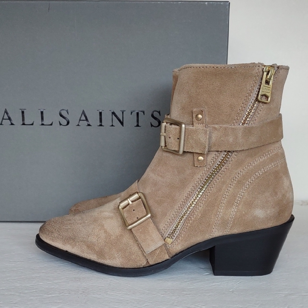 BRAND NEW ALLSAINTS SUEDE BOOTS